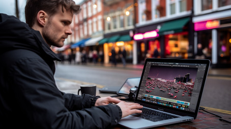 Create a movie with the online video editor