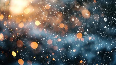 snow effect and bokeh effect in video editor