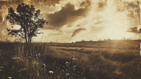 video editor with old movie vignette effect